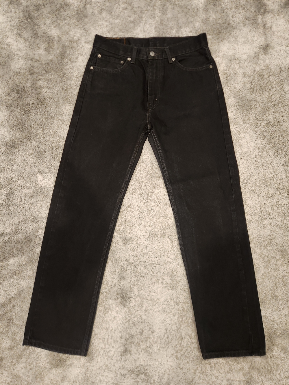 Levi's 505 Men's Black Straight Jeans